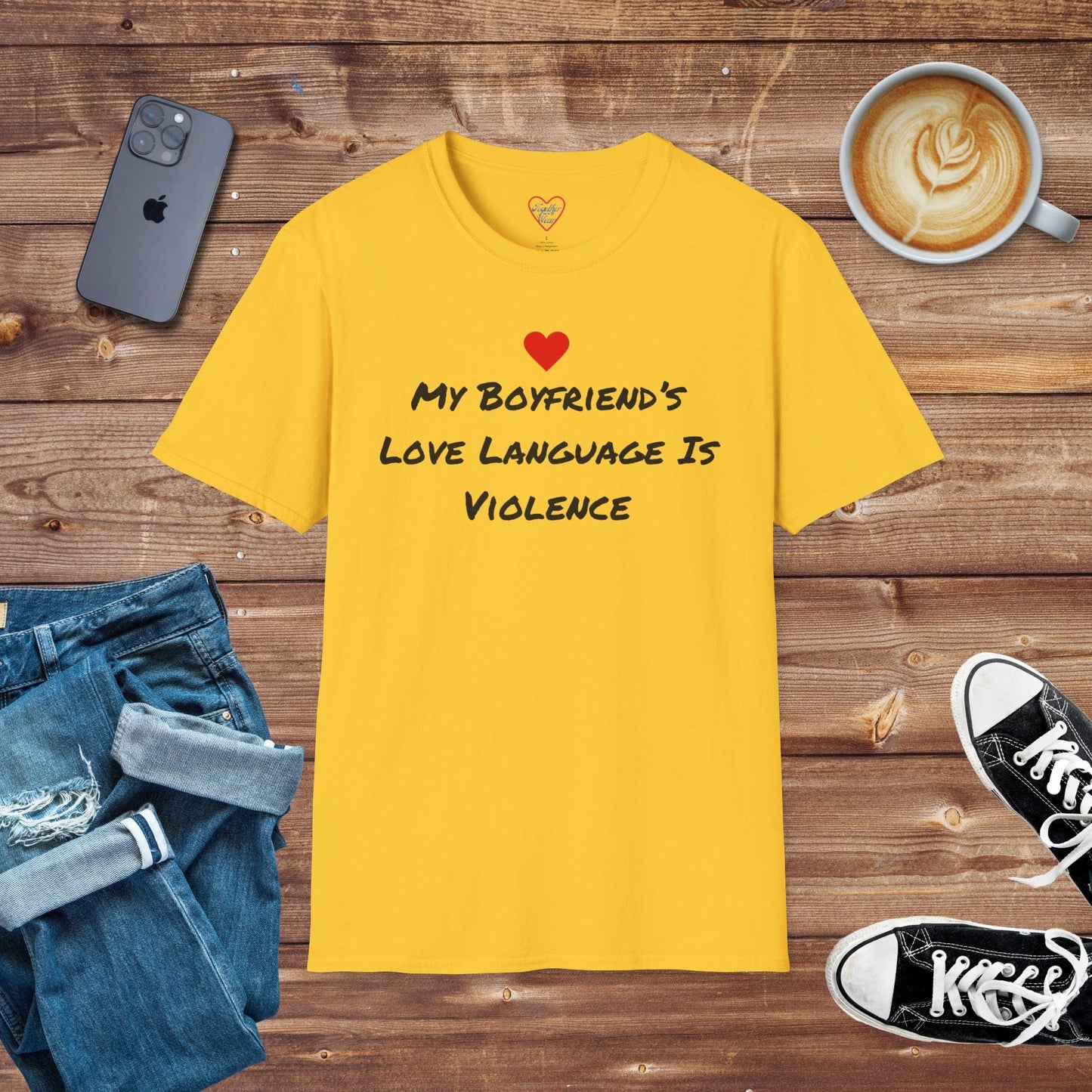 My Boyfriends Love Language Is Violence T-shirt