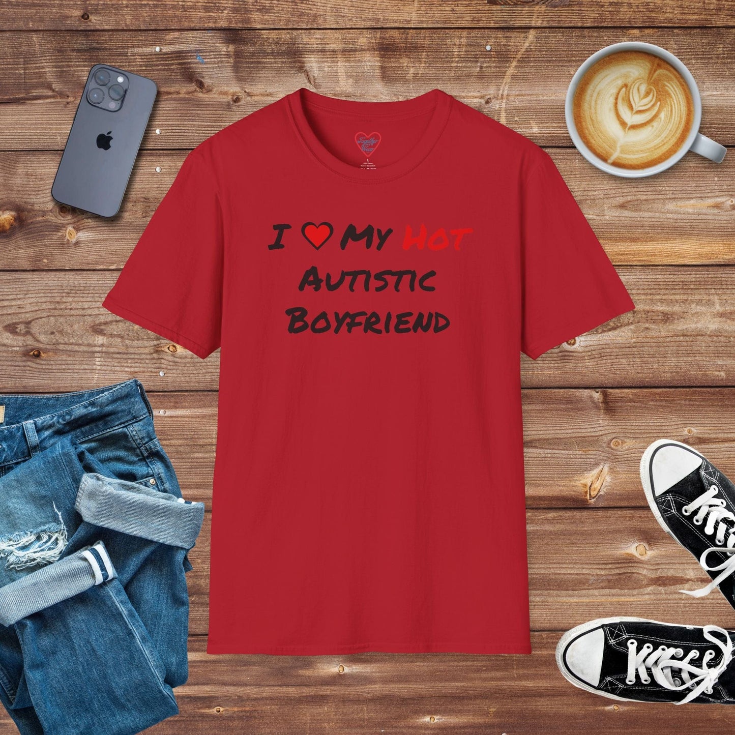 I Love My Hot Autistic Boyfriend T-shirt